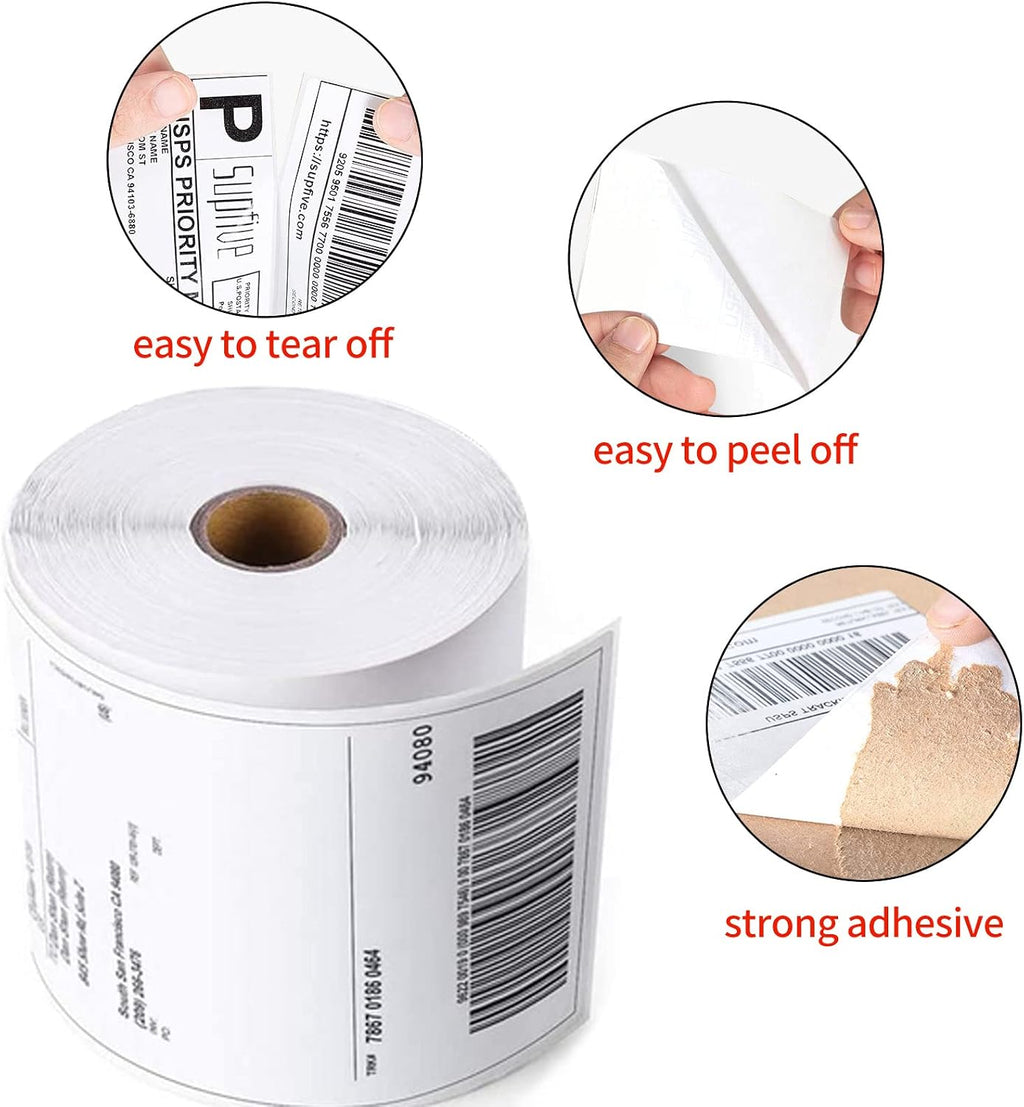 4x6 Thermal Labels 20 Rolls - 5000 Labels, Industrial Labels Direct Thermal Perforated Postage Shipping Label for Rollo, Zebra, MUNBYN and Polono Thermal Printer (NOT for DYMO) - Image 5