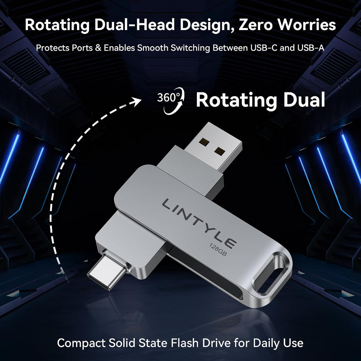 128GB External SSD Flash Drive Dual Drive Up to 450MB/s - Image 3