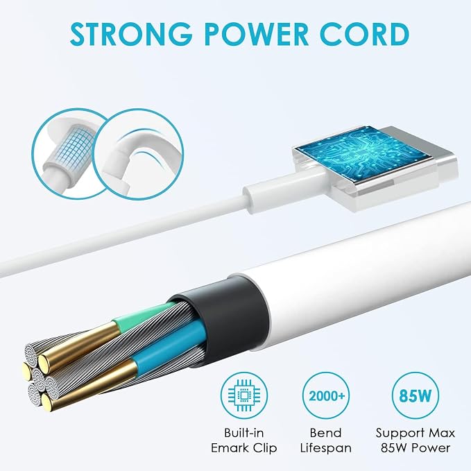 NSPENCM 85W Mac Book Pro Charger, Replacement AC 85w 2T-Tip Connector Power Adapter,Laptop Charger Compatible with MacBook pro & Mac Book Pro 13 inch-15 inch Retina After Mid 2012 - Image 2