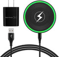 for Samsung Wireless Charger Fast Charging Pad for Samsung Galaxy S26 Ultra | Z Flip8 S25 FE S25 S24 Plus S23,Android Phone Wireless Charging Station Cargador Inalámbrico Para for iPhone 17e with Adapter by GiGreen