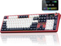 AULA F108 PRO - Wireless Mechanical Keyboard with Screen&Knob,Hot Swappable Gaming Keyboard with 8000mAh Battery,Pre-lubed Switches,RGB Backlit,PBT Keycaps Creamy Sounding Computer Keyboards,104 Keys by AULA
