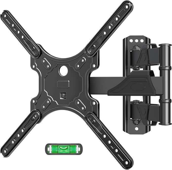 MOUNTUP Full Motion TV Wall Mount for Most 26-60 Inch TVs, Max VESA 400x400mm Wall Mount TV Bracket with Swivel Tilting Extension Level Adjustment for LED LCD Flat Curved TVs Up to 77 LBS, MU0018 by MOUNTUP