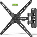 monTEK Full Motion TV Wall Mount for 13-55 Inch TVs up to 55 lb | ±90° swivel, landscape/portrait rotation and 14.4 in extension; 4X load tested, VESA 75x75 to 400x400 mm, single-stud mount by monTEK