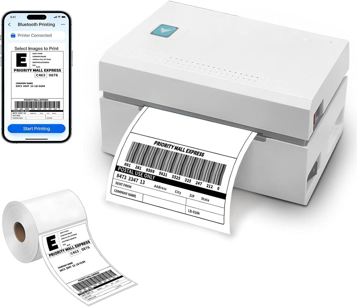 HUOJI 500 4x6 Direct Thermal Shipping Labels Roll, Commercial Grade - Image 9