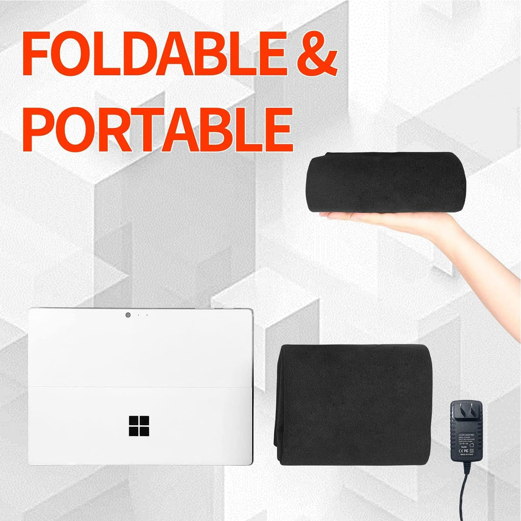 Foldable & Washable Fabric Heated Seat Cushion with Temperature Control & Timer-for Office/Home Use - Image 4