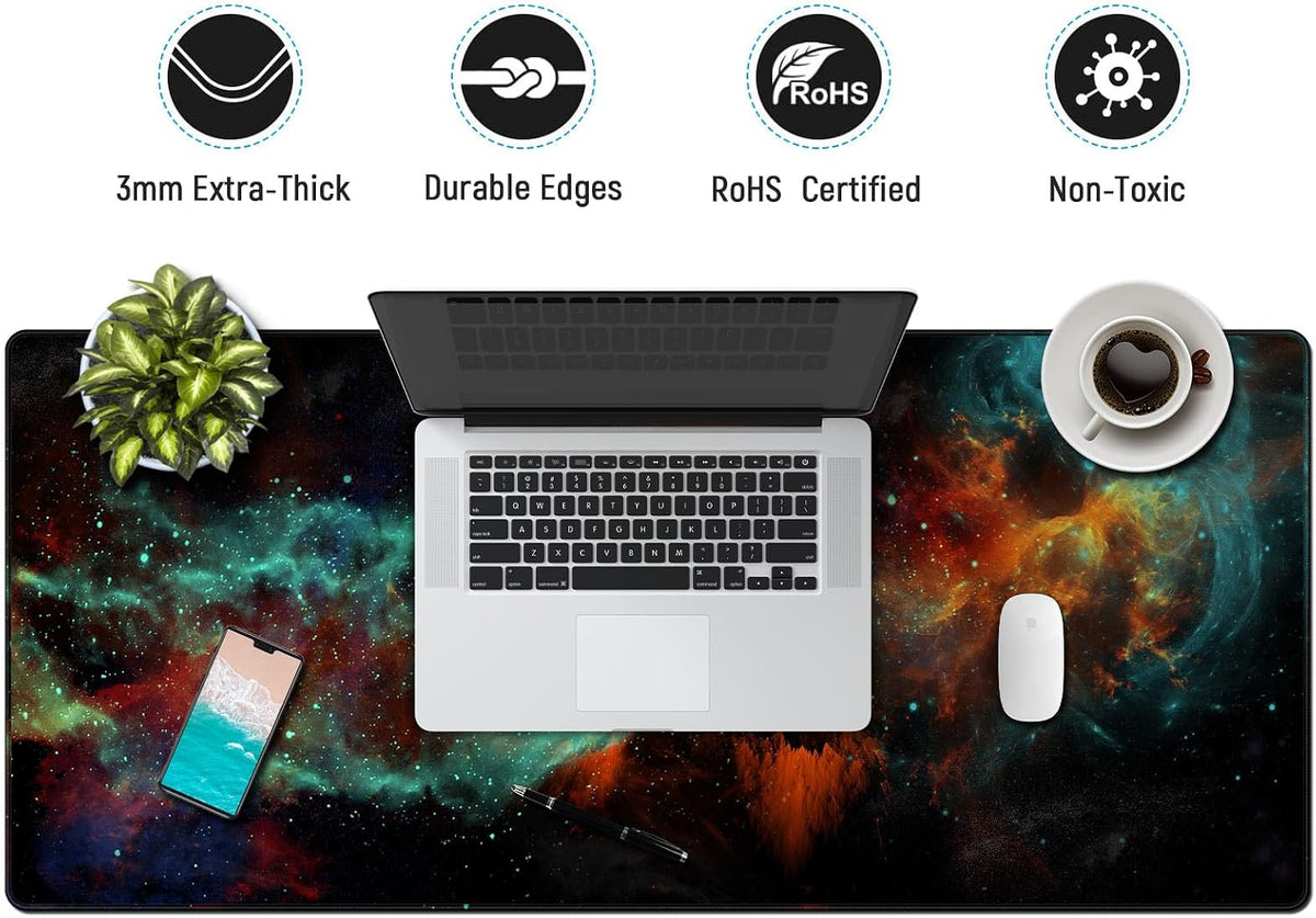 JIALONG Gaming Mouse Pad Desk Mouse Mat Large Size 35.4 x15.7inches Comfortable XXL Mousepad for Work Gaming Office Home - Image 5
