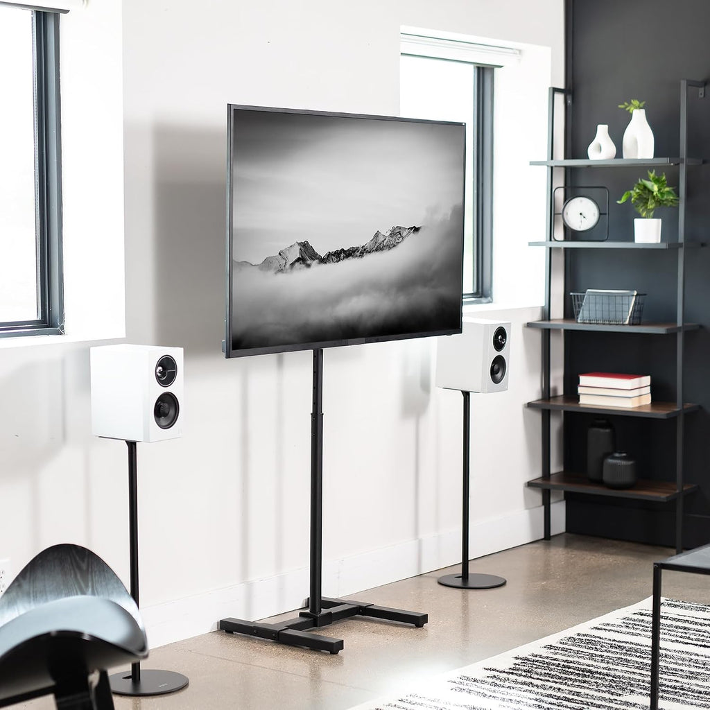 VIVO Height Adjustable TV Floor Stand for 13-50 in Screens - Image 7