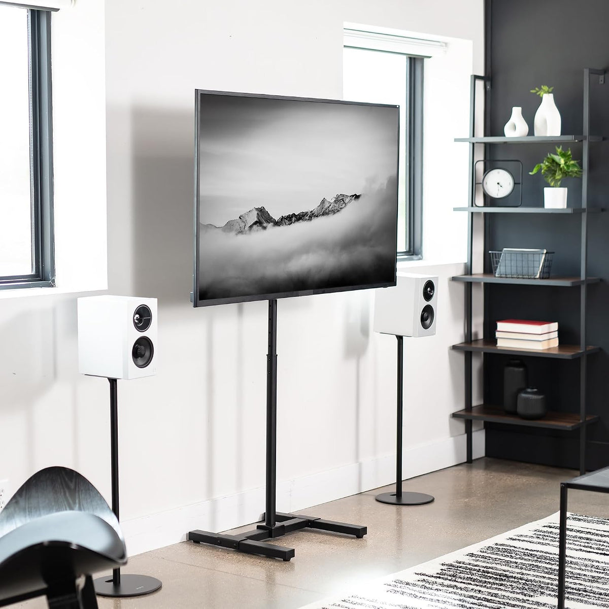VIVO Height Adjustable TV Floor Stand for 13-50 in Screens - Image 7