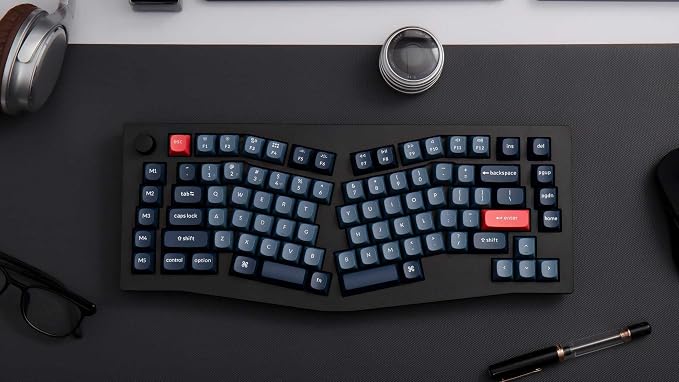 Keychron V10 Max Ergonomic Wireless Mechanical Keyboard, QMK/VIA Custom RGB Gaming Keyboard, 75% 88 Hot Swappable Keys 3 Modes Bluetooth 2.4Ghz USB-C with OSA PBT Keycaps & Knob for MacOS & Windows - Image 7