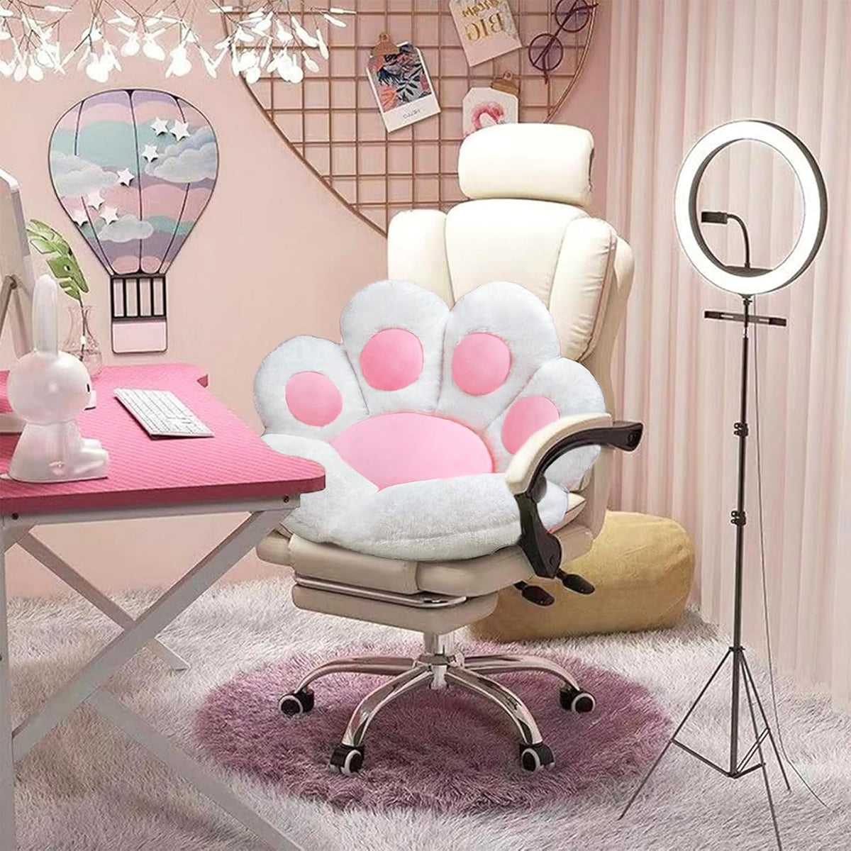 DOBUONO Cat Paw Cushion Chair Comfy Kawaii Plush Seat Cushions - Image 4