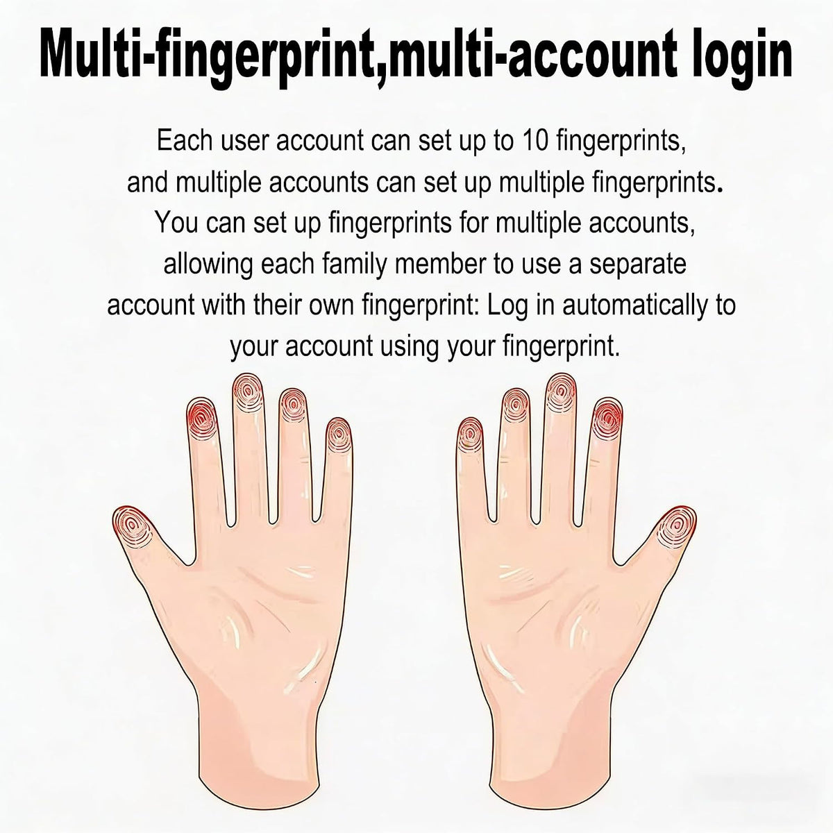 USB Fingerprint Reader for PC & Laptop, Windows Hello Biometric Scanner with 360° Touch, Fast Login <1s, Portable Security Key for Windows 10/11 - Image 8