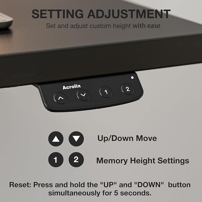 Electric Standing Desk with Cable Management,Black Height Adjustable Desk with Memory Presets, Sit Stand Table for Work from Home, Ergonomic Computer Desk,40 x 24 inch - Image 6