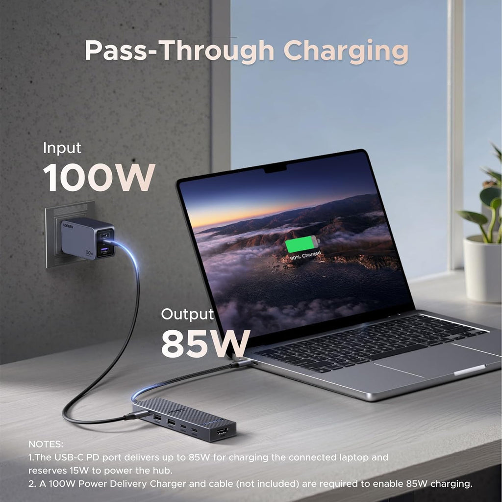 UGREEN Revodok Pro USB-C Hub 6 in 1 10Gbps 4K 60Hz HDMI - Image 5