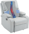 HOMBYS Ergonomic Lumbar Support Pillow for Recliner,Memory Foam Chair Back Support Cushion for Elderly,Extra Large Lumbar Support Pillow,Low Back Pain Relief Cushion,Grey by HOMBYS