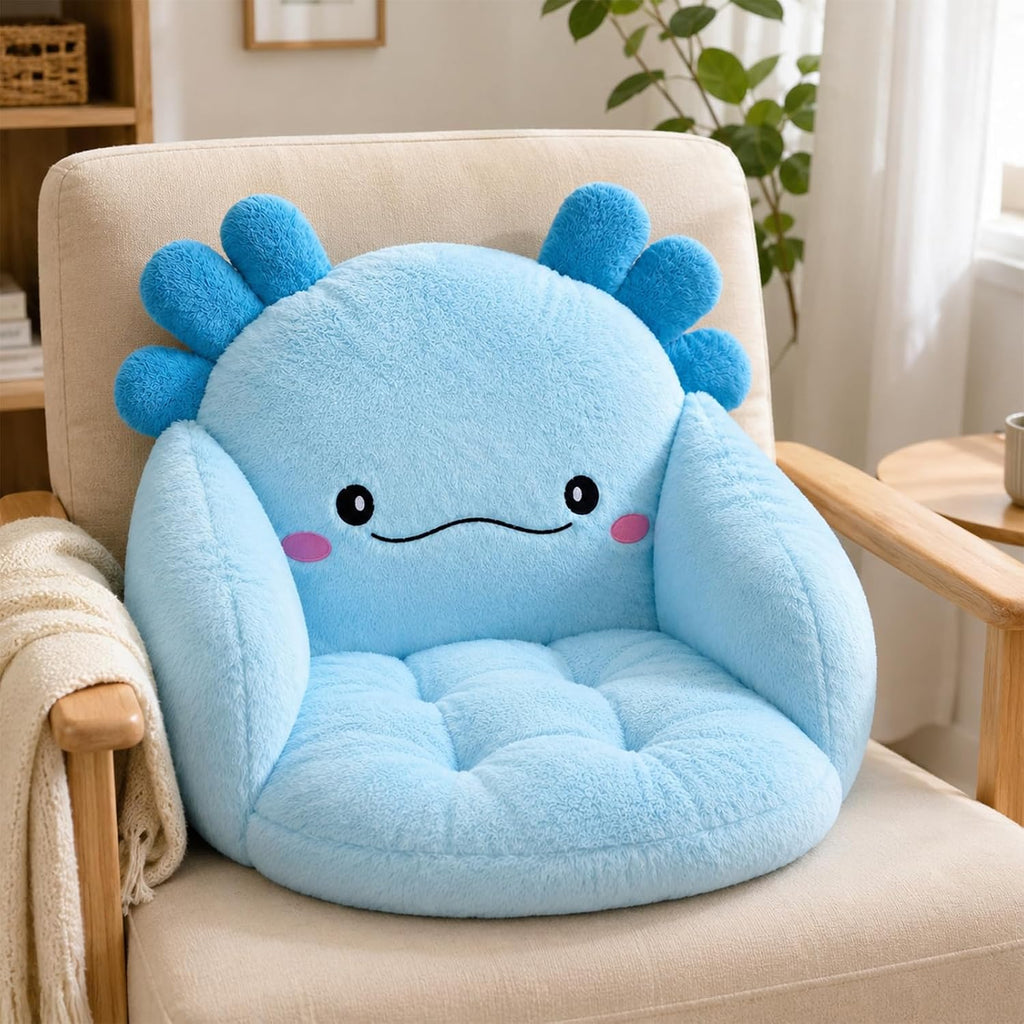 Axolotl Kawaii Cushion Chair Comfy Cartoon Plush Seat Cushion Axolotl Chair - Image 7