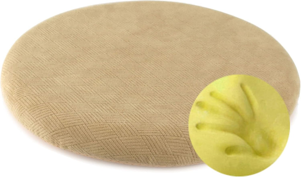 Sigmat Memory Foam Seat Cushion Anti-Slip Soft Round Stool Cushion Chair Pad 20 Inch Camel by Sigmat