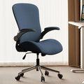 Blue Ergonomic Office Desk Chair, Soft Fabric Thickened Curved seat Cushion with Adjustable Lumbar Support, Perfect Blend of Comfort and Good Looks, Ideal Chair for Home or Office, Navy Blue by VOTRENIX