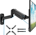 BONTEC Monitor Wall Mount Arm, 13-42 Inch Screens, Max VESA 200x200mm | VESA Gas Spring Height Adjustable, Max 19.8lbs, Swivel, Tilt, Space-Saving Desk Mount, Easy Installation, Single Arm TV Mount by BONTEC