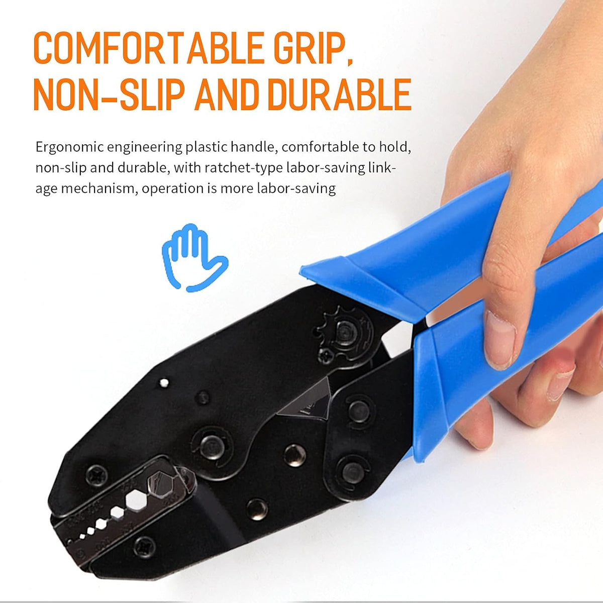 1Set BNC Crimp Tool, Rotary Coaxial Cable Stripper for RG58 with 10pcs BNC Plug Crimp Connector Set - Image 5