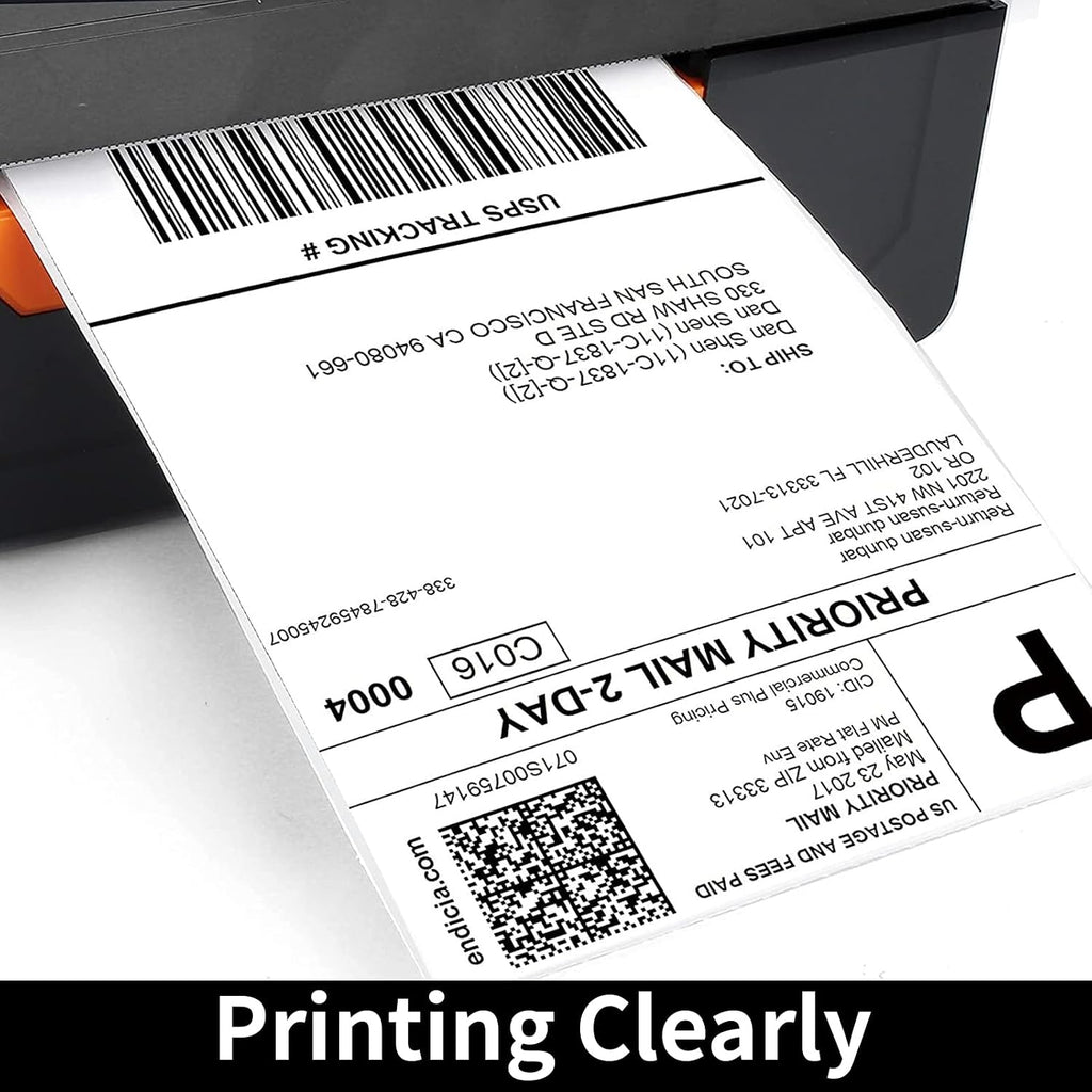 FungLam 4"X6" Thermal Shipping Labels, 4X6 Labels,White Mailing Shipping Labels, Perforated, 250 Labels,Compatible with iDPRT, JADENS and Rollo. - Image 5