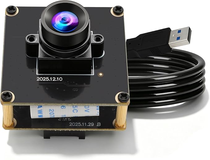 ELP 200FPS Global Shutter USB3.0 Camera Module for Computer Wide Angle 100degree Webcam Mini UVC USB3.0/2.0 PC Camera High Speed Lightburn Cameras 1200P/120fps HD/200fps AR0234 Webcamera for Laptop by ELP