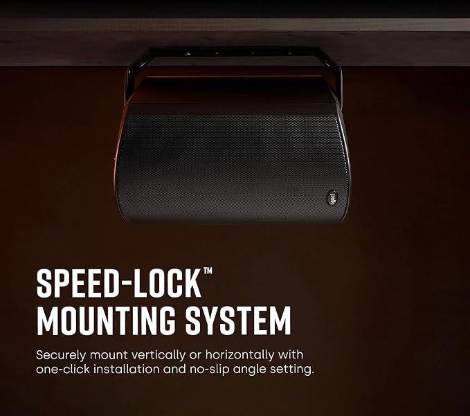 Polk Audio Atrium 5 Outdoor Speakers with Powerful Bass (Pair, Black), All-Weather Durability, Broad Sound Coverage, Speed-Lock Mounting System (Pack of 4) - Image 3