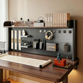 Clamp-On Desk Bookshelf with Large Pegboard, Adjustable Metal Desk Hutch by TRCBADOWKC