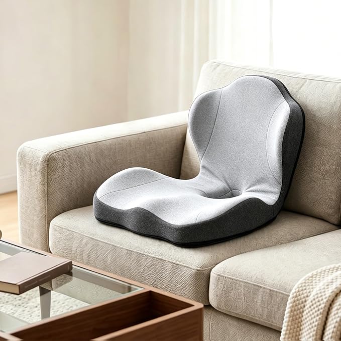 Dual-Layer Memory Foam Car Seat Cushions for Driving, with Lumbar Support | Ergonomic Truck Seat Cushion & Office Chair Cushion for Wheelchair, Gaming Chair & Sofa,Memory Foam Seat Cushion - Image 8