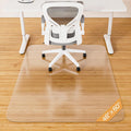 Office Chair Mat for Hardwood Floor, 46" x 60" Clear Plastic by KIOORE