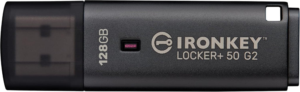 Kingston Ironkey Locker+ 50 G2 128GB Encrypted USB Drive | FIPS 197 | AES-XTS Protection | Multi-Password Security | USB 3.2 Gen 1 | IKLP50G2/128GB - Image 2
