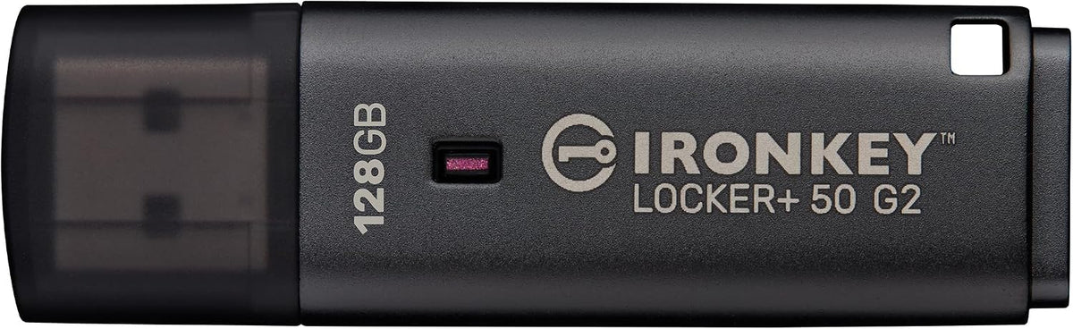 Kingston Ironkey Locker+ 50 G2 128GB Encrypted USB Drive | FIPS 197 | AES-XTS Protection | Multi-Password Security | USB 3.2 Gen 1 | IKLP50G2/128GB - Image 2