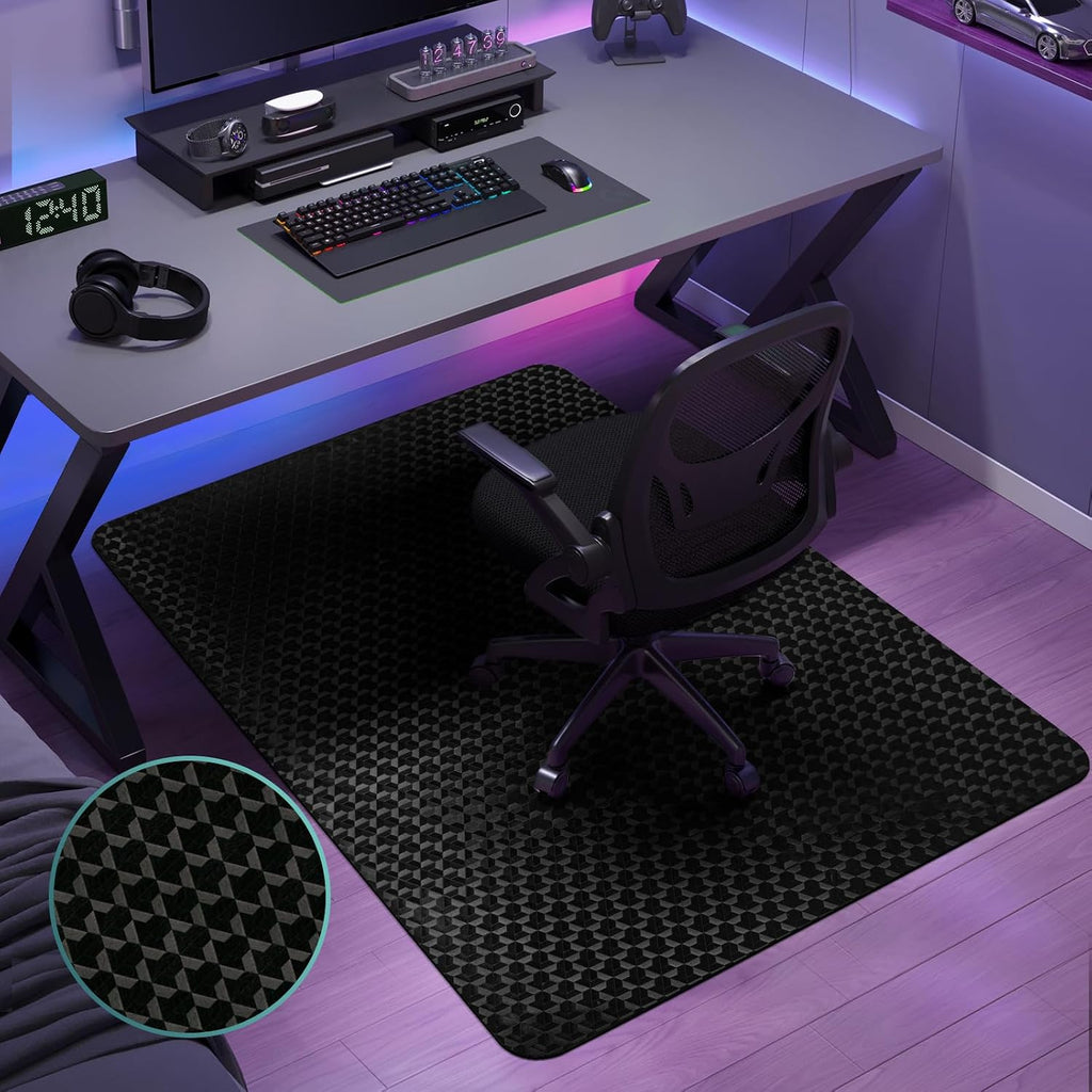 Vicwe Office Chair Mat for Hardwood Floor, 48" x 36" Chair Mat, Anti-Slip by Vicwe