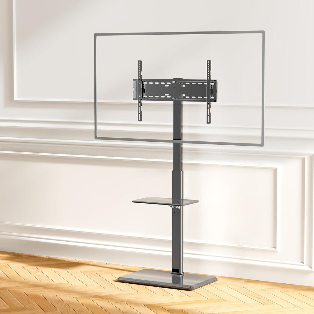 Floor TV Stand with Removable Media Shelf for 32-75 Inch TVs up to 110 lbs - Image 2