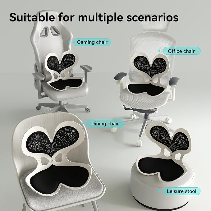 BKT Ergonomic Seat Cushion - Lumbar Support Pillow for Office Chair & Floor | Premium upgraded materials for long sitting. Comfort for students, nursing mothers, office workers and outdoor fishing trips - Image 6