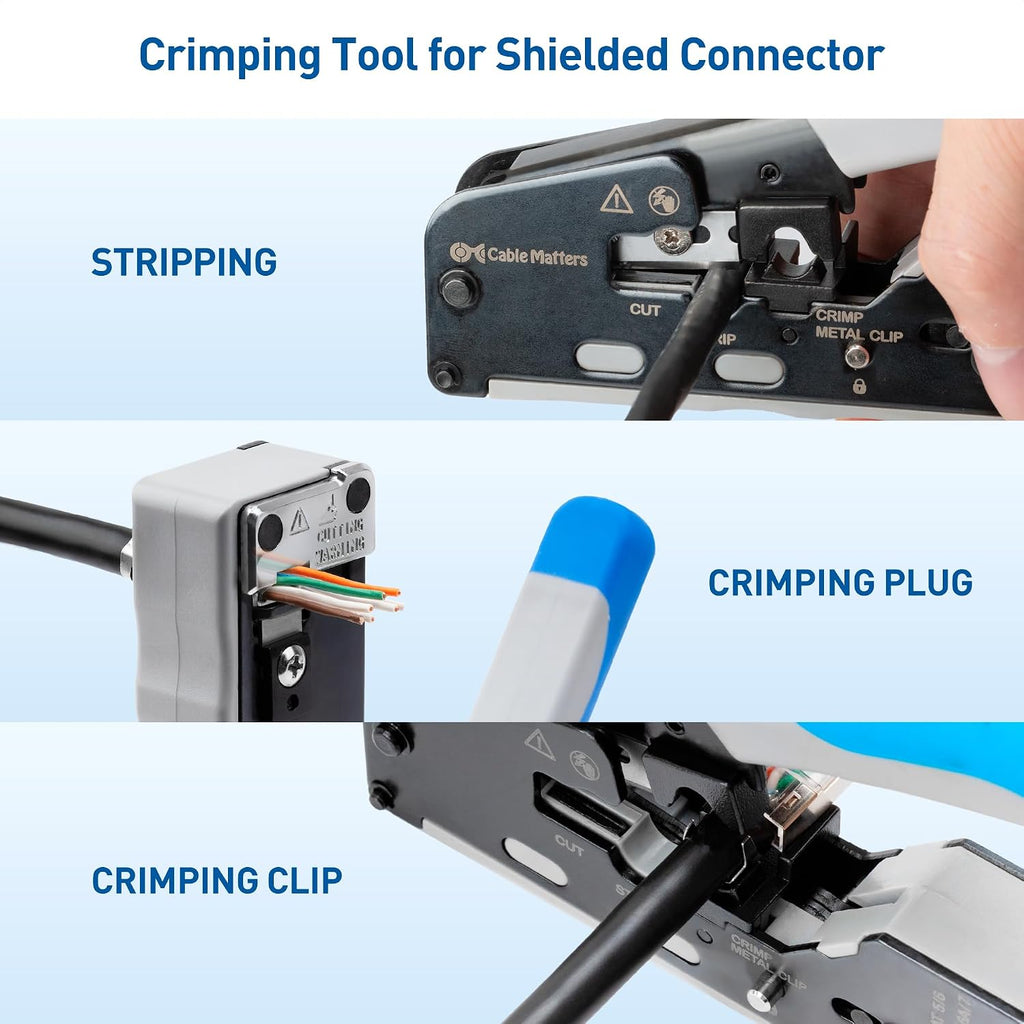 Cable Matters All-In-One Modular Ethernet Crimping Tool Cat 8 - Image 6