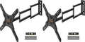 ELIVED Long Arm TV Wall Mount for Most 26-65 Inch TVs, 37.4 Inch Long Extension TV Mount Swivel and Tilt, Max VESA 400x400mm, Full Motion Wall Mount tv Bracket Holds up to 77 lbs. (Pack of 2) by ELIVED