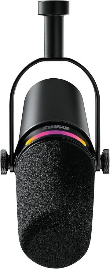 Shure MV7+ Dynamic Microphone – USB-C & XLR Podcast Mic for Streaming, Recording & Broadcasting, OBS Certified, Auto Level Mode, Digital Pop Filter, LED Panel, Black, (Pack of 8) - Image 10