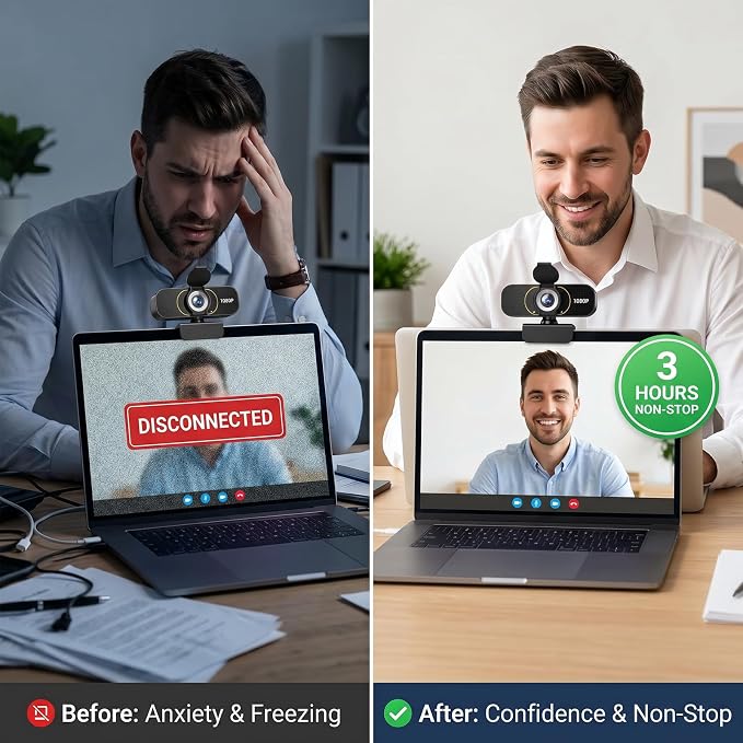the Webcam for PC that Just Works - Every Time All Platforms | Plug and Play No Driver Needed, Crystal Clear 1080p Full HD, Your Privacy Physically Protected, Mount It Anywhere in Seconds - Image 2