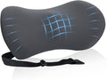 Lumbar Support Pillow for Office Chair and Car Seat, Lumbar Pillow with Adjustable Strap, Memory Foam Back Pillow for Lower Back Pain Relief, Back Support Pillow for Sitting, Driving, Traveling by FOUSUPDT