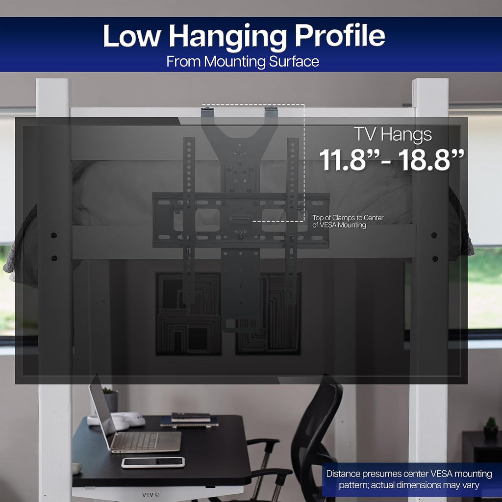 VIVO Black TV Hanger for 42-75 in Flat and Curved Screens, MOUNT-TV02LB - Image 5