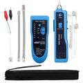 Cable Tracer Ethernet Network Cable Tester RJ45 RJ11 - Wire Toner Tracker CAT5 CAT6 Continuity Tester - Tone Generator and Probe Kit Telephone Line Finder Locator Detector Tool - Blue by Moocci