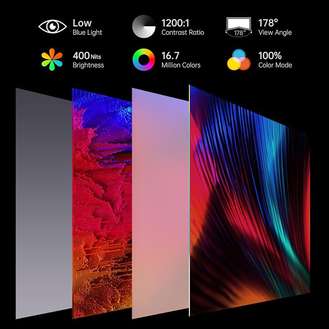 Anyuse 15.6" 4K UHD IPS HDR USB-C HDMI Monitor | 15.6" 4K UHD IPS 100% RGB HDR, USB-C/HDMI, speakers+smart cover, for PC/Phone/PS5/Xbox/Switch, travel gaming. - Image 2