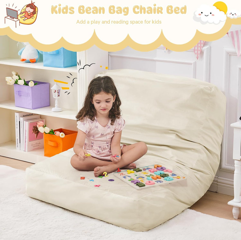 Bean Bag Chairs for Kids- Small Bean Bag Convertible Floor Sofa - Image 7
