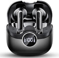 Adaptive Hybrid Active Noise Canceling 2026 Wireless Earbuds, 6 Mics ENC Clear Call Ear Buds, Hi-Res Audio Deep Bass Bluetooth 5.4 Headphones, 40H Playtime, Wireless Charging, LED, USB-C, Black by xinwld