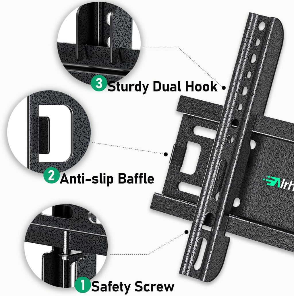 TV Wall Mount Fixed Low Profile for 14-42” LED LCD Flat Screens - Image 3