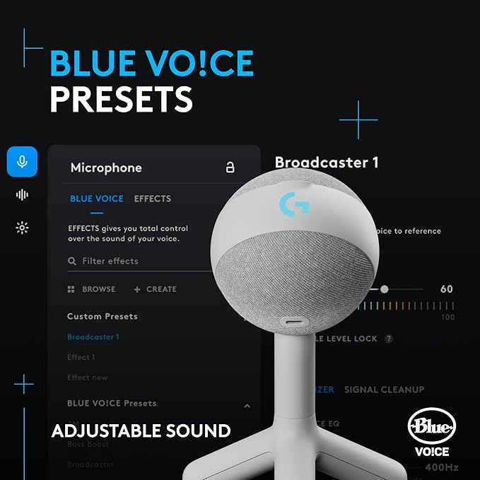 Logitech G Yeti Orb Condenser RGB Gaming Microphone - Off White | LIGHTSYNC, USB Mic for Streaming, Cardioid, USB Plug and Play for PC/Mac - Image 4