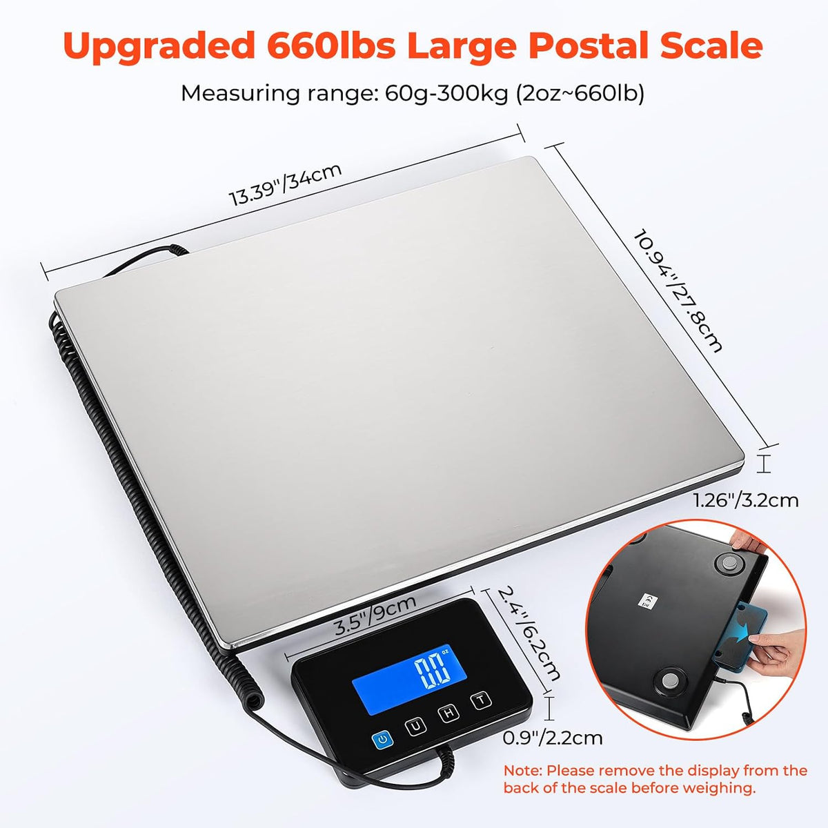 MUNBYN RW403B Bluetooth Thermal Label Printer Shipping Scale, 660lb/1.8oz Digital Postal Scale - Image 6