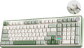 YUNZII B98 PRO 96% Wireless Mechanical Keyboard (Matcha Green, Milk Switch) | QMK/VIA, with Numpad, Dual-Style Knob Design, Creamy Pre-Lubed Switches, Hot Swap, Gasket Mount, RGB for Gaming/Win/Mac by YUNZIIMECHANICALKEYBOARD