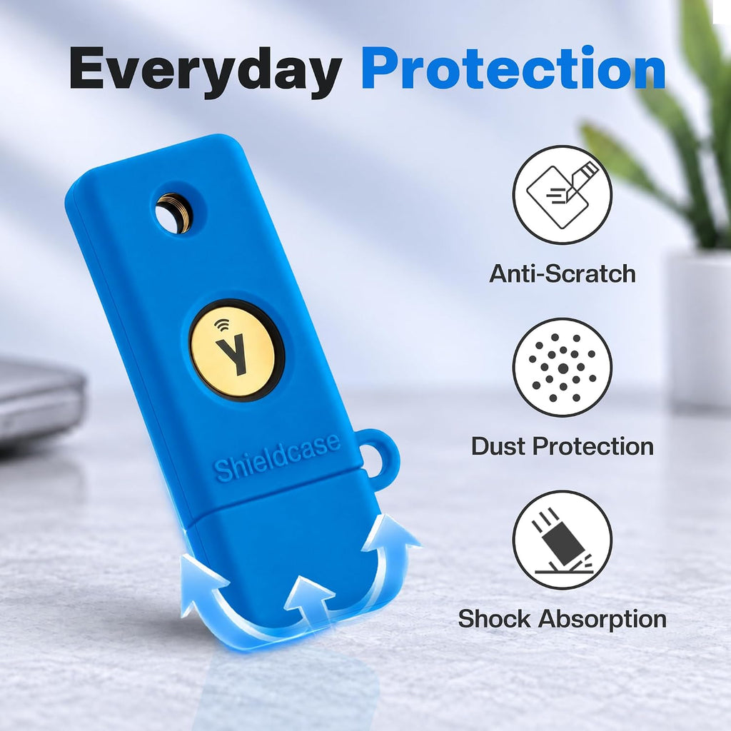 Silicone Case for YubiKey 5C NFC, Blue - Image 4