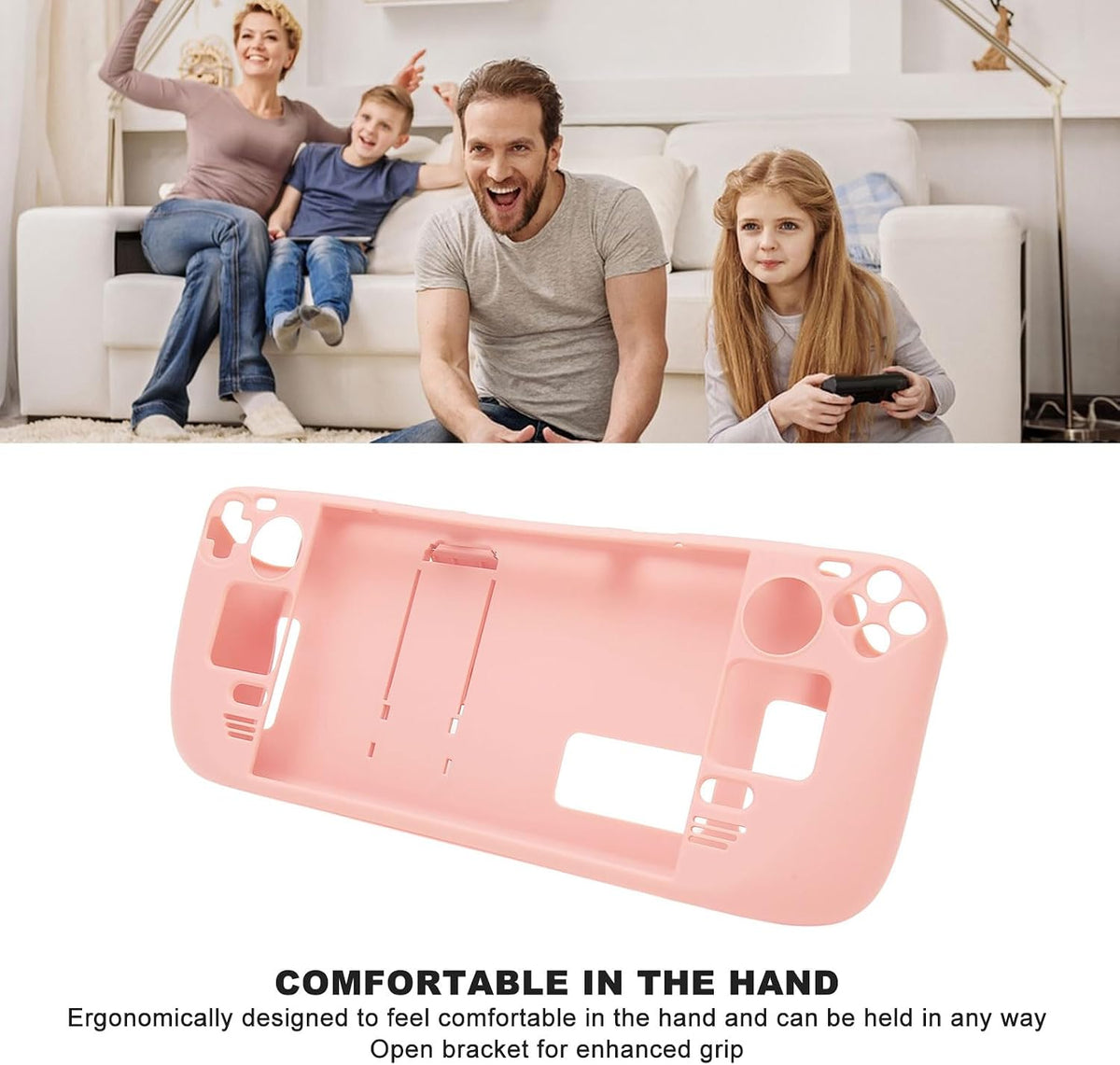 Kickstand Case for Steam Full , Fit, Comfortable Grip with Fingerprint Proof, Compatible with Game Handhelds () - Image 3